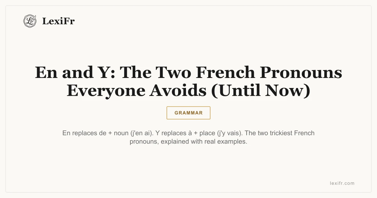 En and Y: The Two French Pronouns Everyone Avoids (Until Now) - article illustration