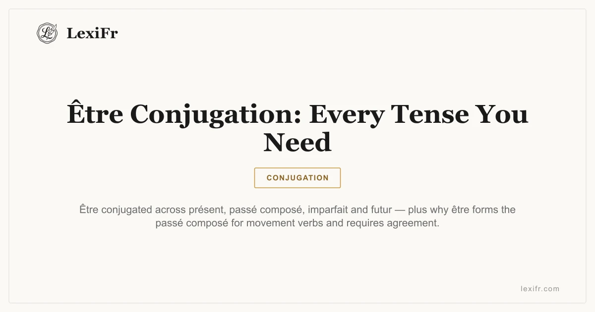 Être Conjugation: Every Tense You Need - article illustration