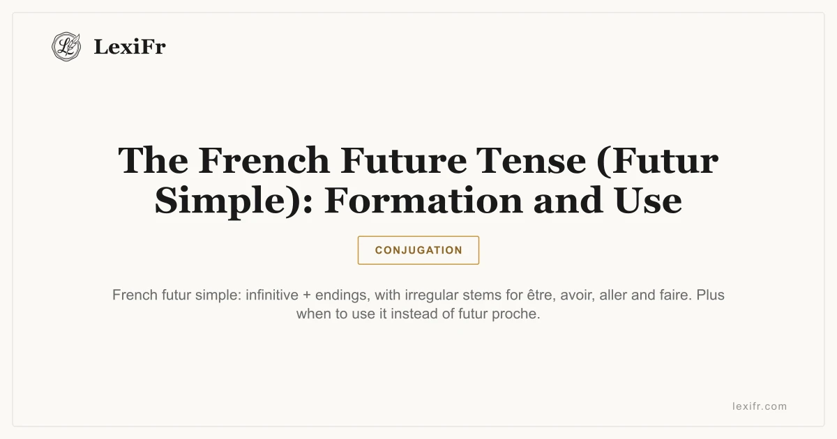 The French Future Tense (Futur Simple): Formation and Use - article illustration