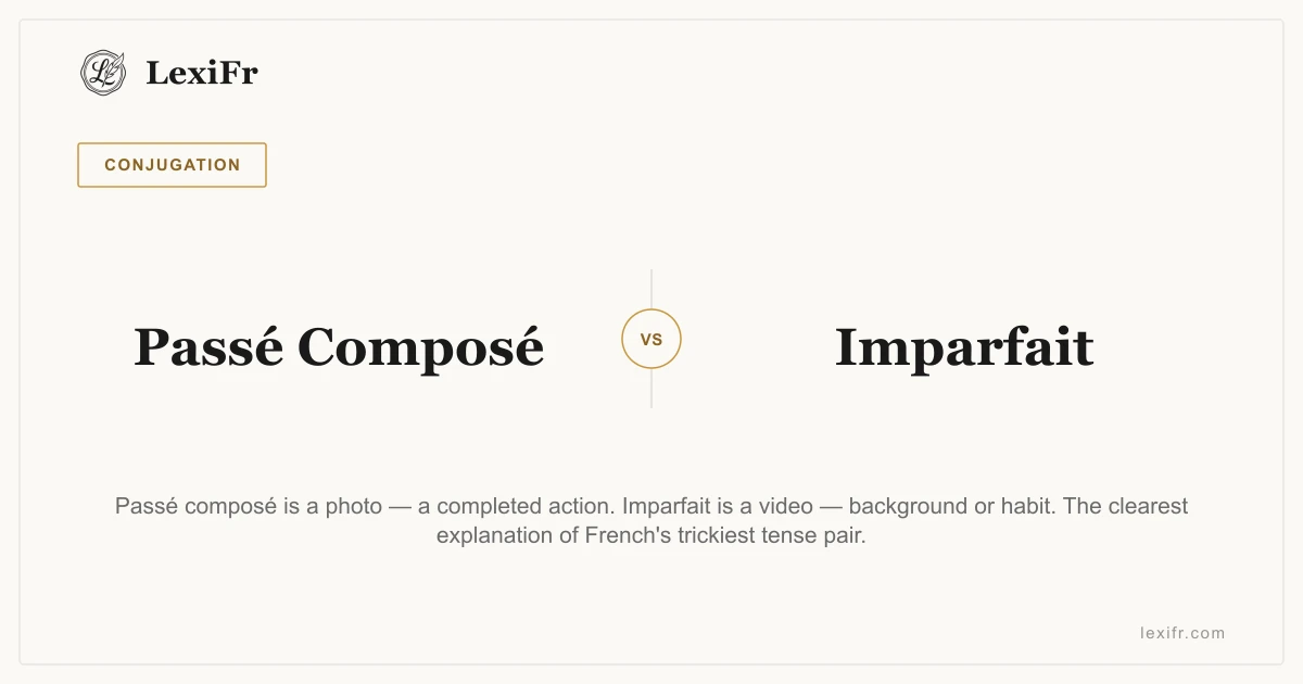 Passé Composé vs Imparfait: Think Photo vs Video - article illustration